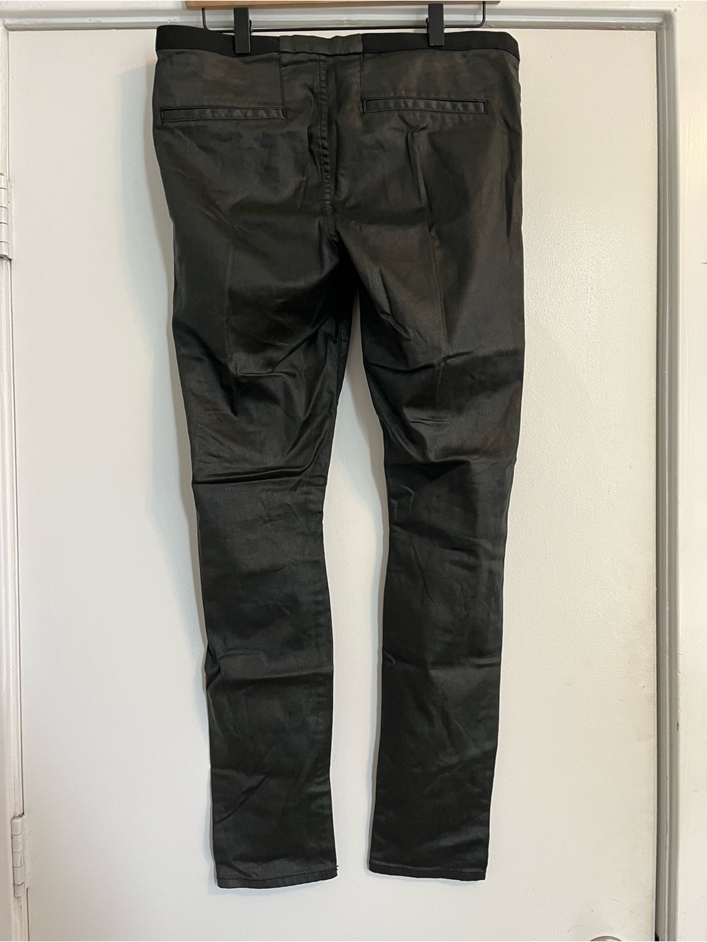 Helmut Lang Black Skinny Coated Jeans leggings women’s size 30 - Picture 3 of 6